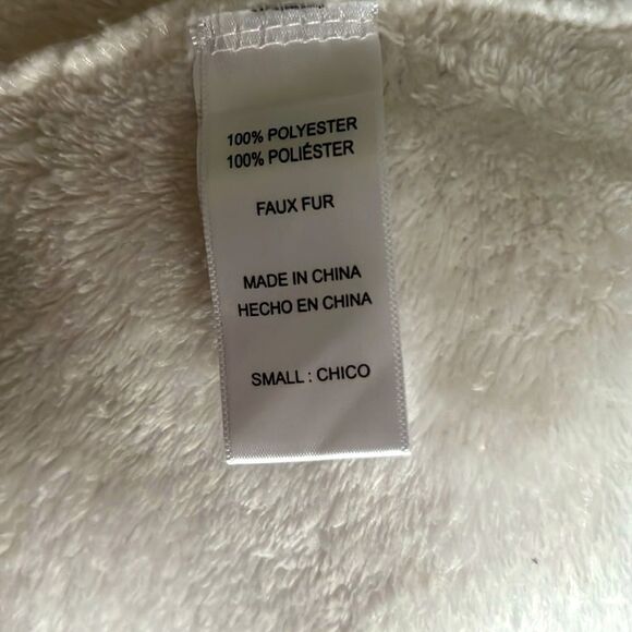 NEW Carole Hochman Ladies Long Full Length Plush Robe, Cream Beige Collar Cuff S - Picture 8 of 12